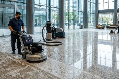 Stripping and Refinishing commercial floors in Phoenix